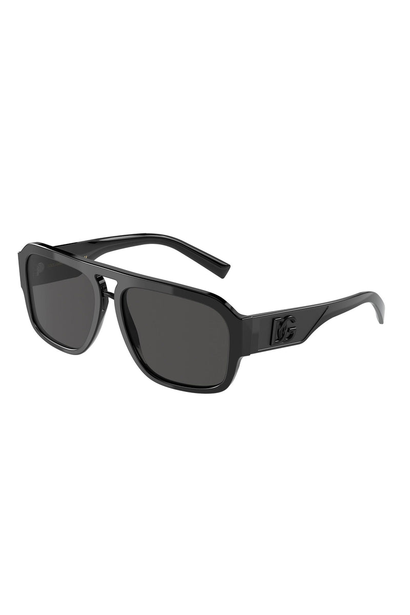 Square Frame Sunglasses - Black