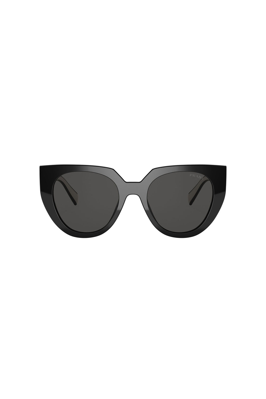 Round Framed Sunglasses - Black