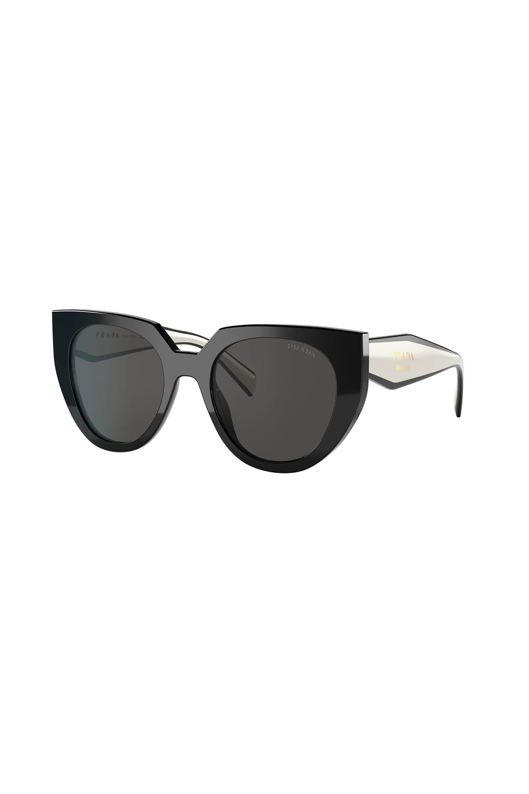Round Framed Sunglasses - Black