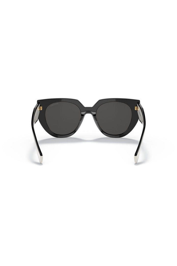 Round Framed Sunglasses - Black