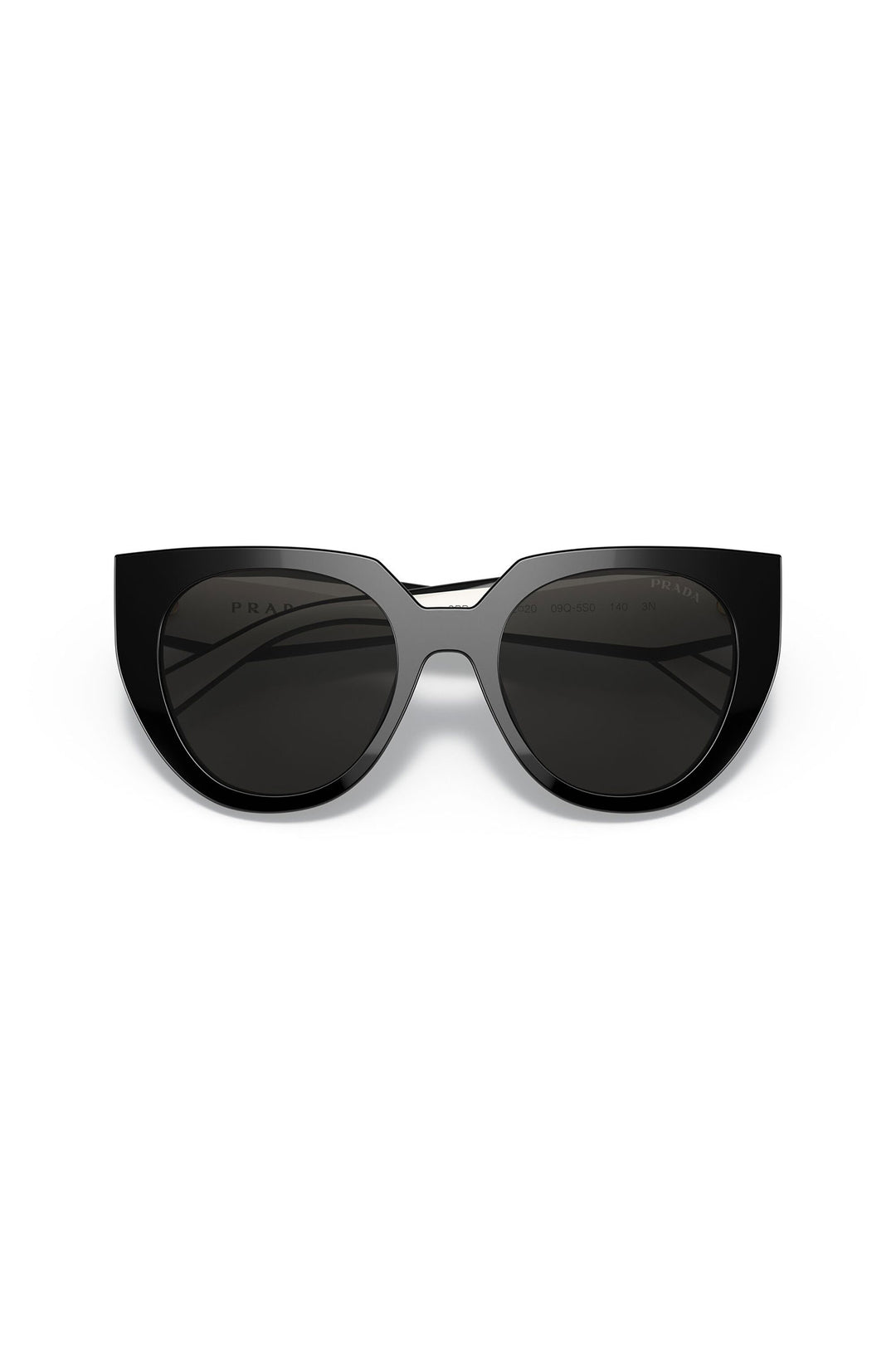 Round Framed Sunglasses - Black