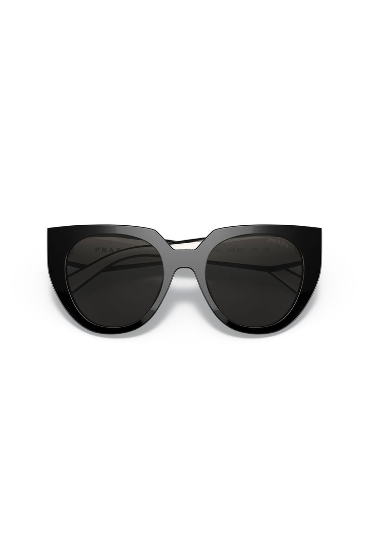 Round Framed Sunglasses - Black