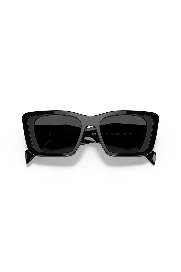Square Cate Eye Sunglasses - Black