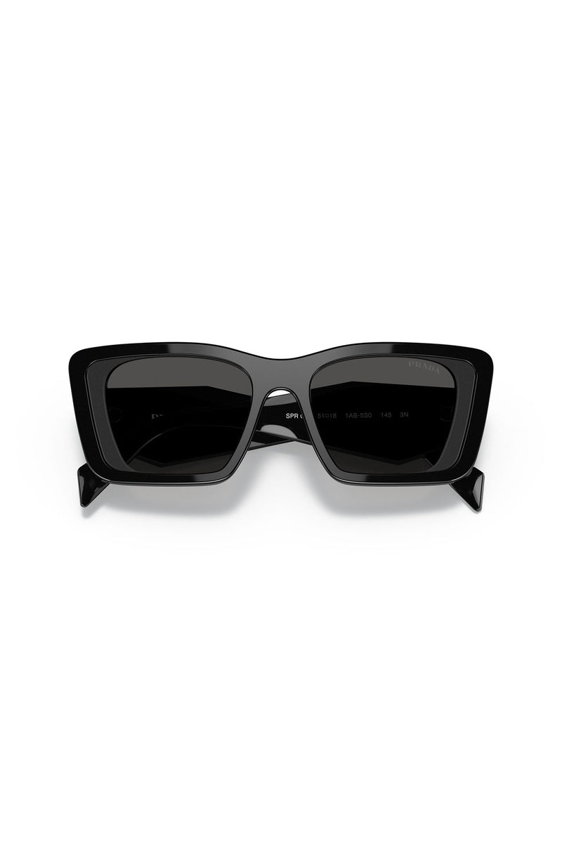 Square Cate Eye Sunglasses - Black