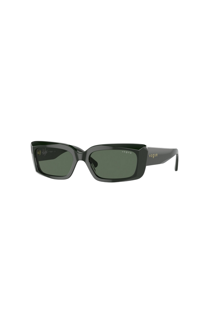 Dark Green Rectangular Sunglasses