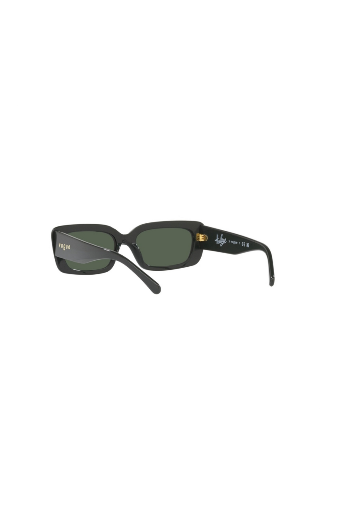 Dark Green Rectangular Sunglasses