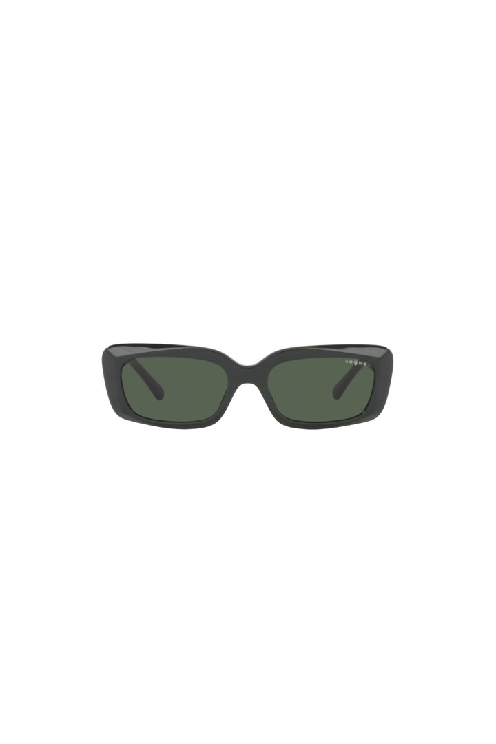 Dark Green Rectangular Sunglasses