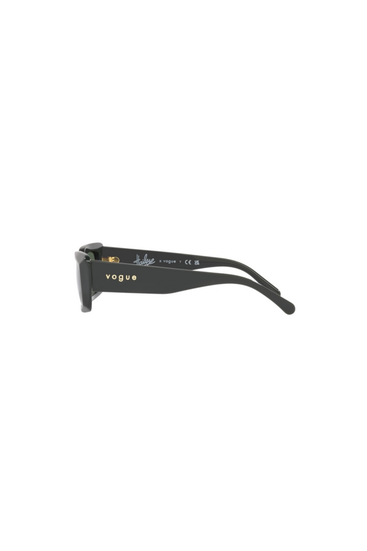 Dark Green Rectangular Sunglasses