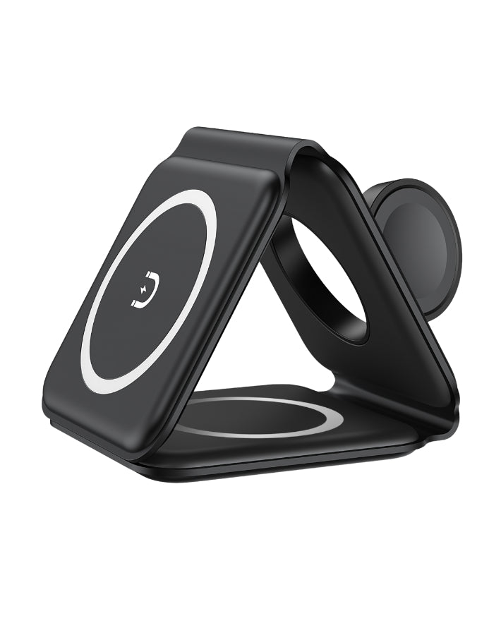 Moov 3 in 1 Foldable Wireless Charger - Black