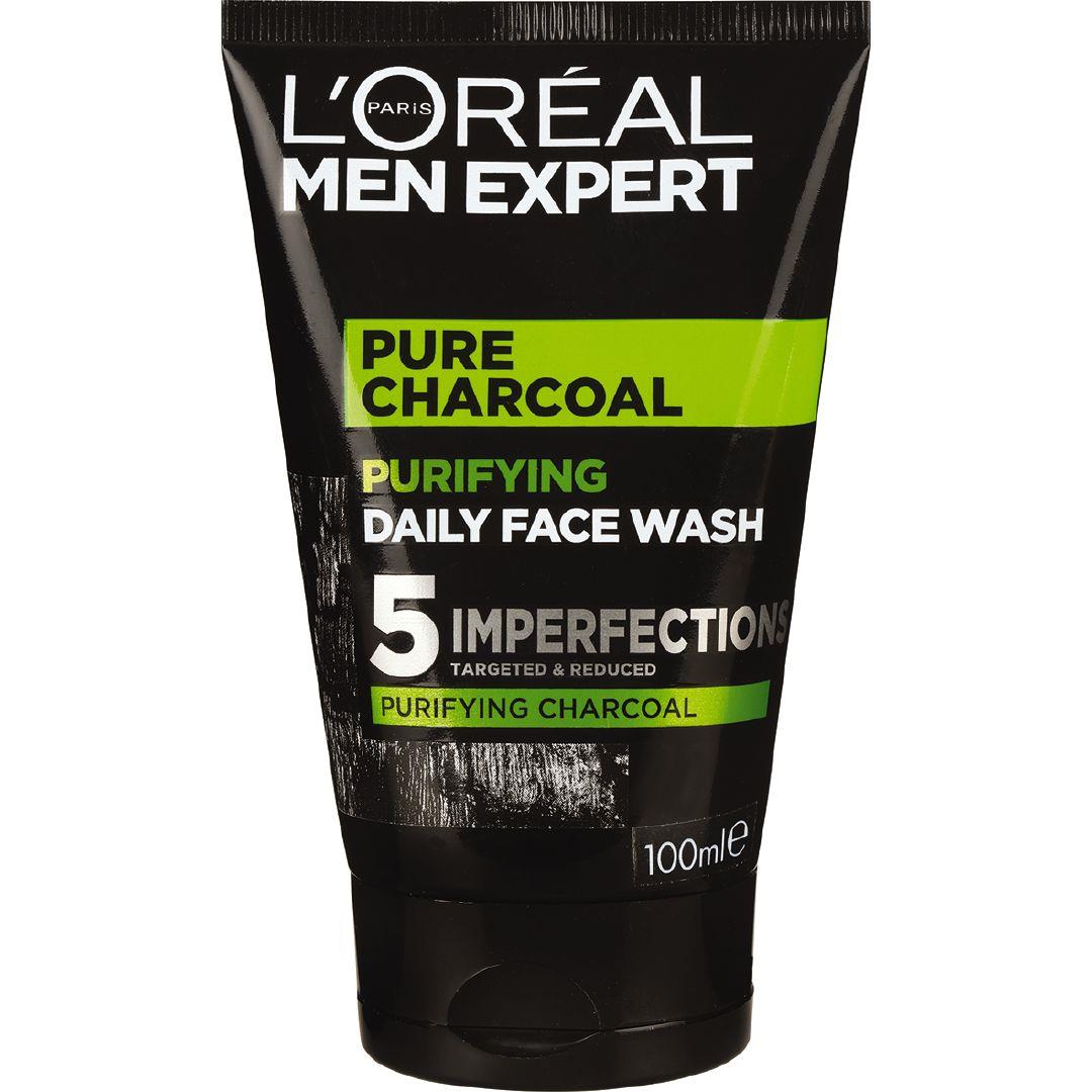 Men Expert Pure Charcoal Purifying Daily Face Wash For Oily Skin 100ml