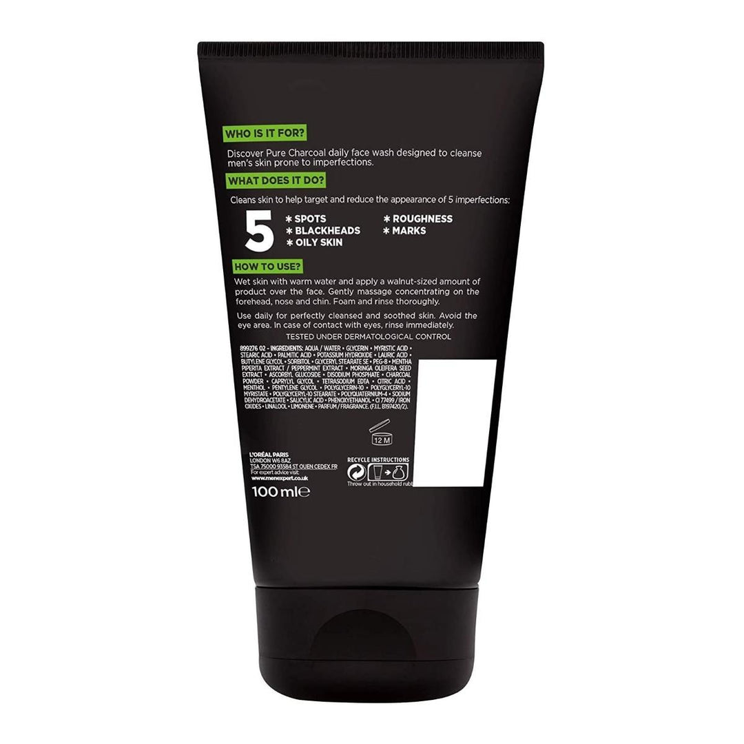 Men Expert Pure Charcoal Face Wash