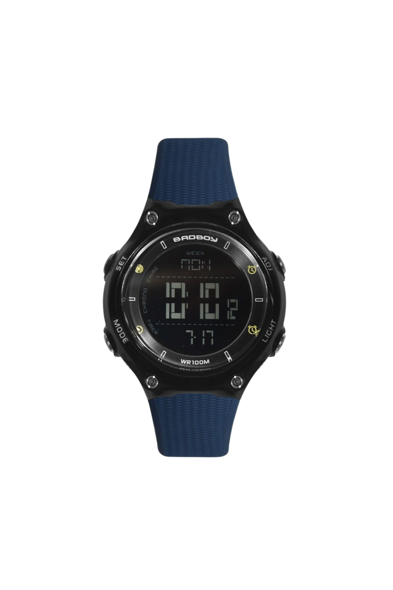 Bad Boy Digital 100M-Water Resistance Watch - Black & Blue