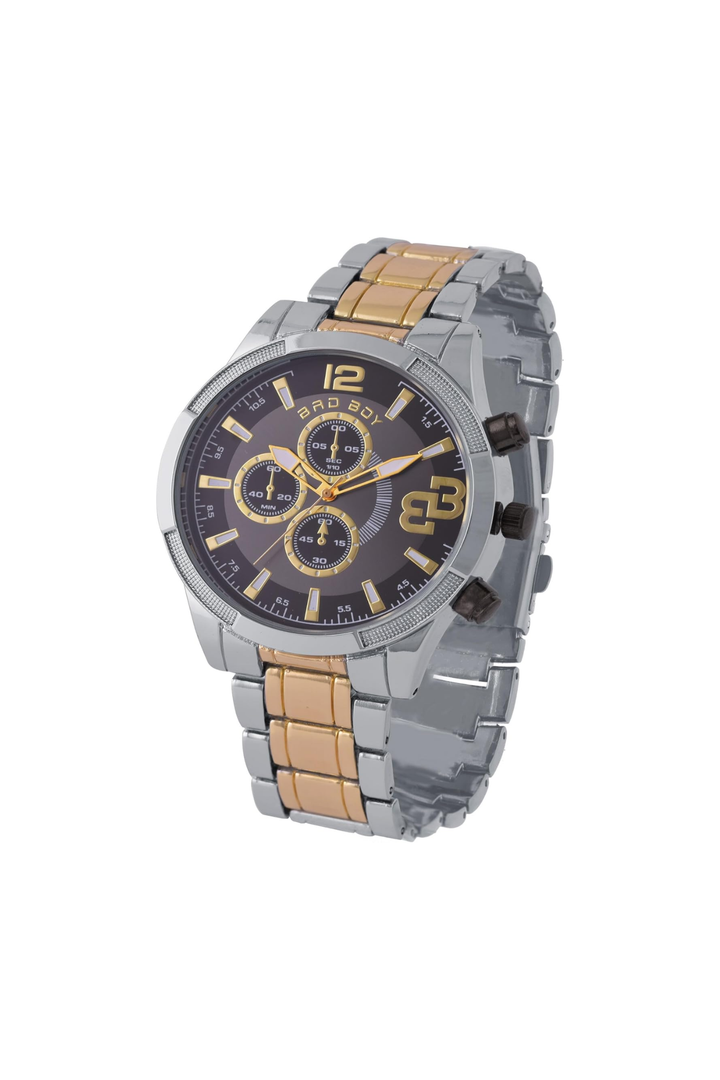 Bad Boy Lite Metal Watch - Silver & Gold