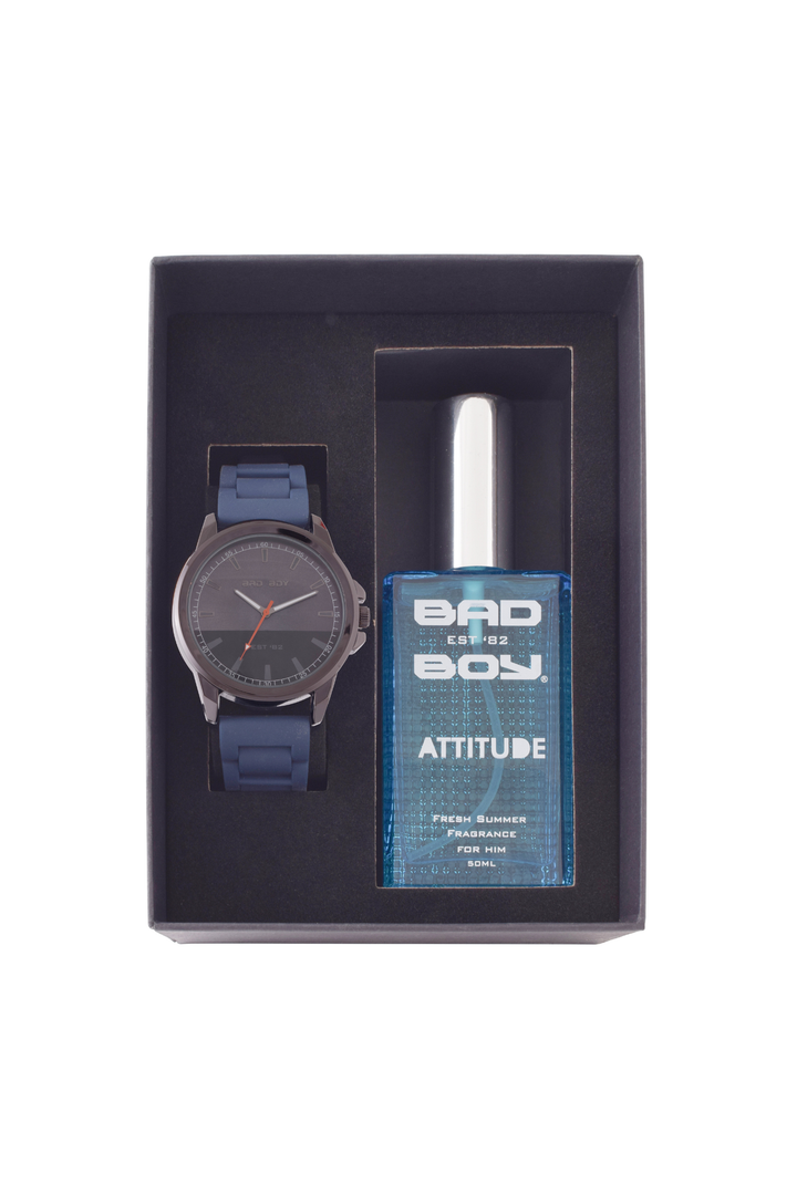 Watch & Fragrance Set - Blue