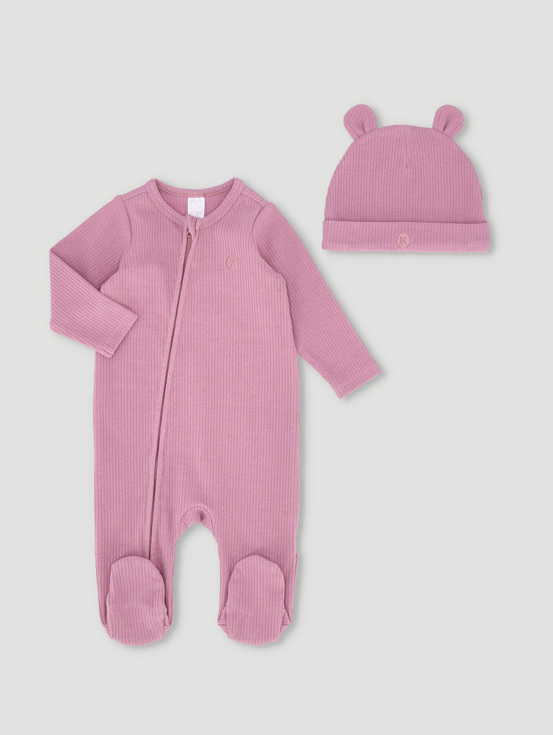 Keedo Baby Girls Lilas Organic Babygrow - Pink