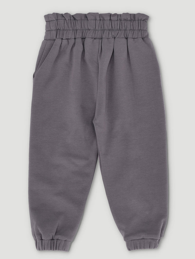 Keedo Baby Girls Dusty Flannel Jogger - Grey