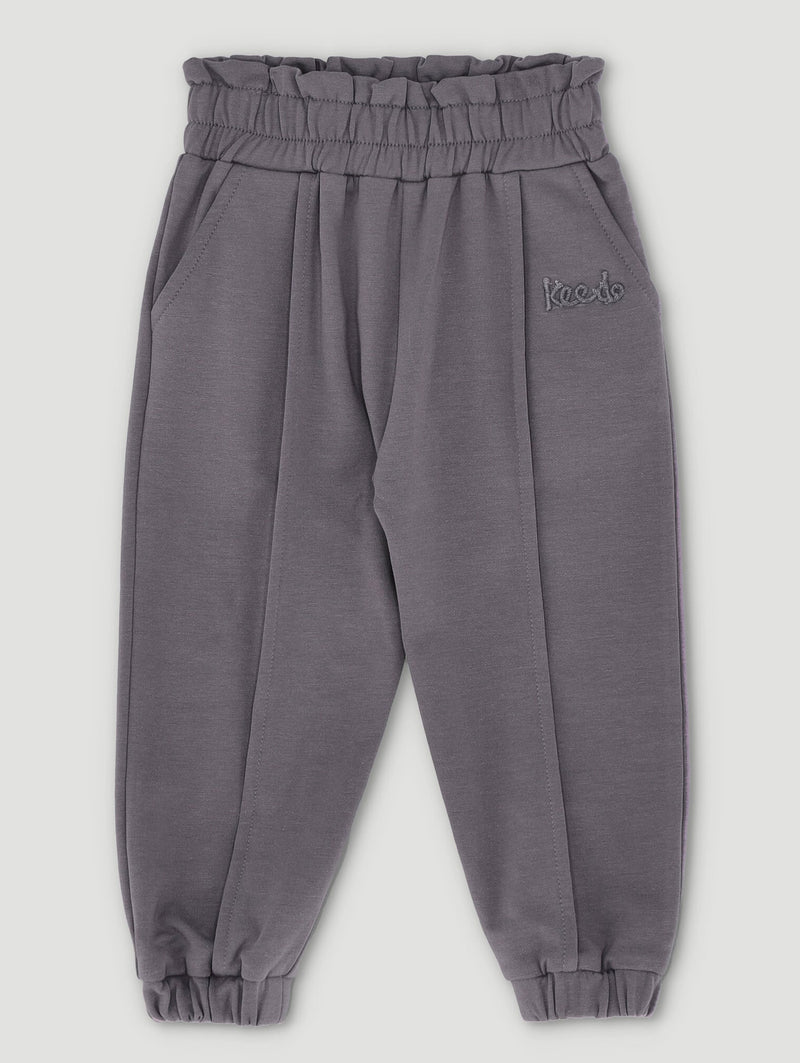 Keedo Baby Girls Dusty Flannel Jogger - Grey
