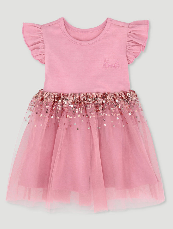 Keedo Baby Girls Jumper Dress - Pink