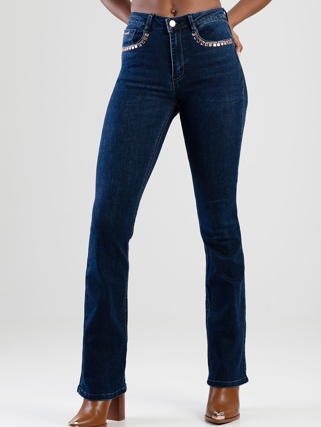 Axel Bootleg Denim Jean - Dark Blue