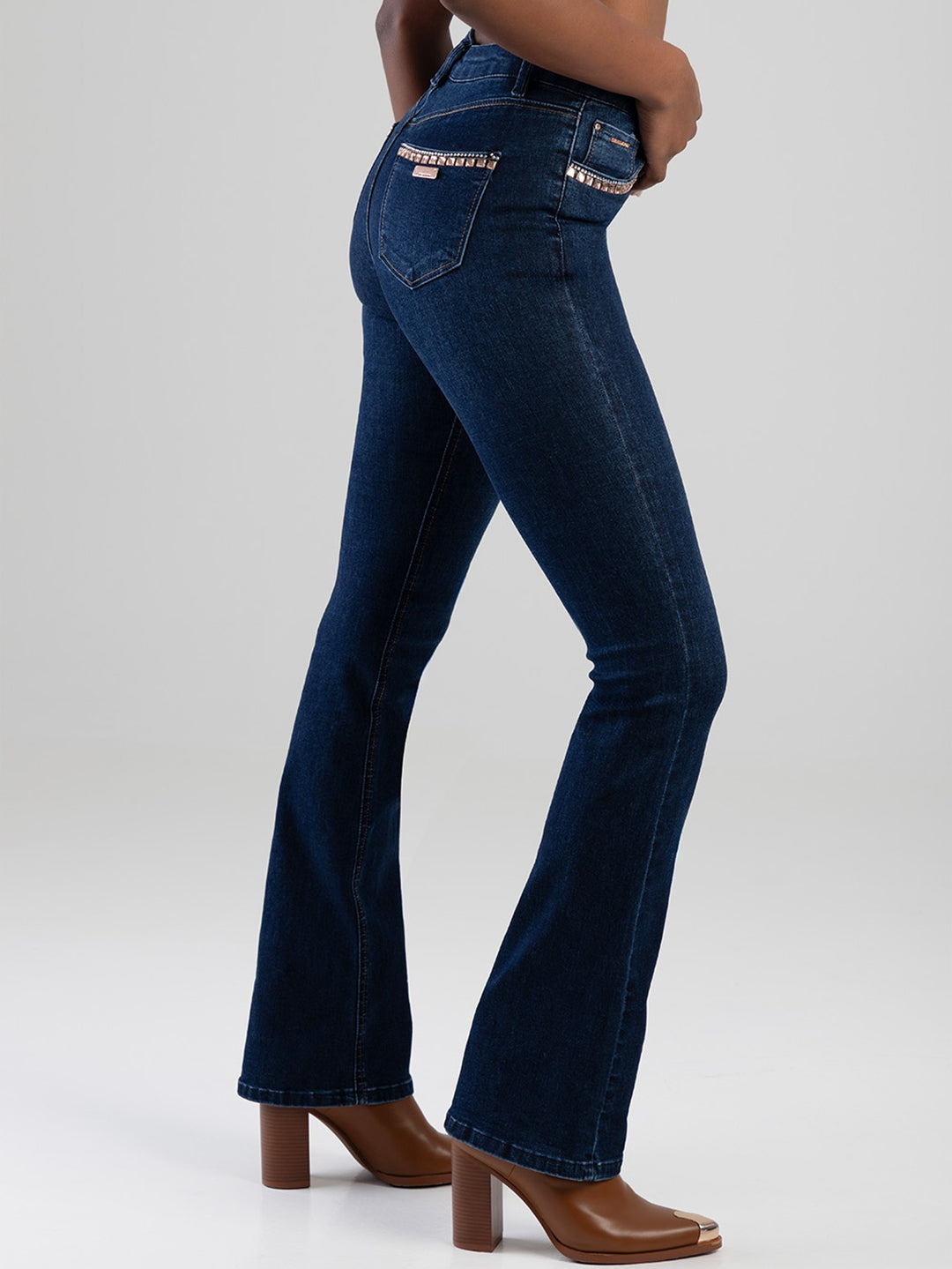 Axel Bootleg Denim Jean - Dark Blue