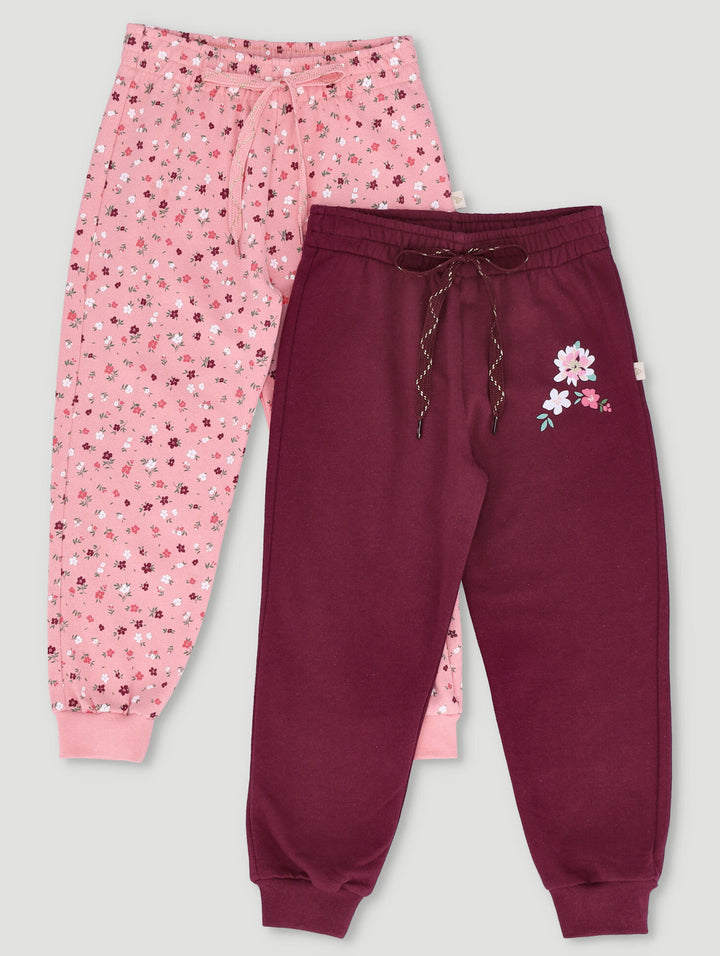 Pre-Girls 2 Pack Ditsy Floral Track Pants