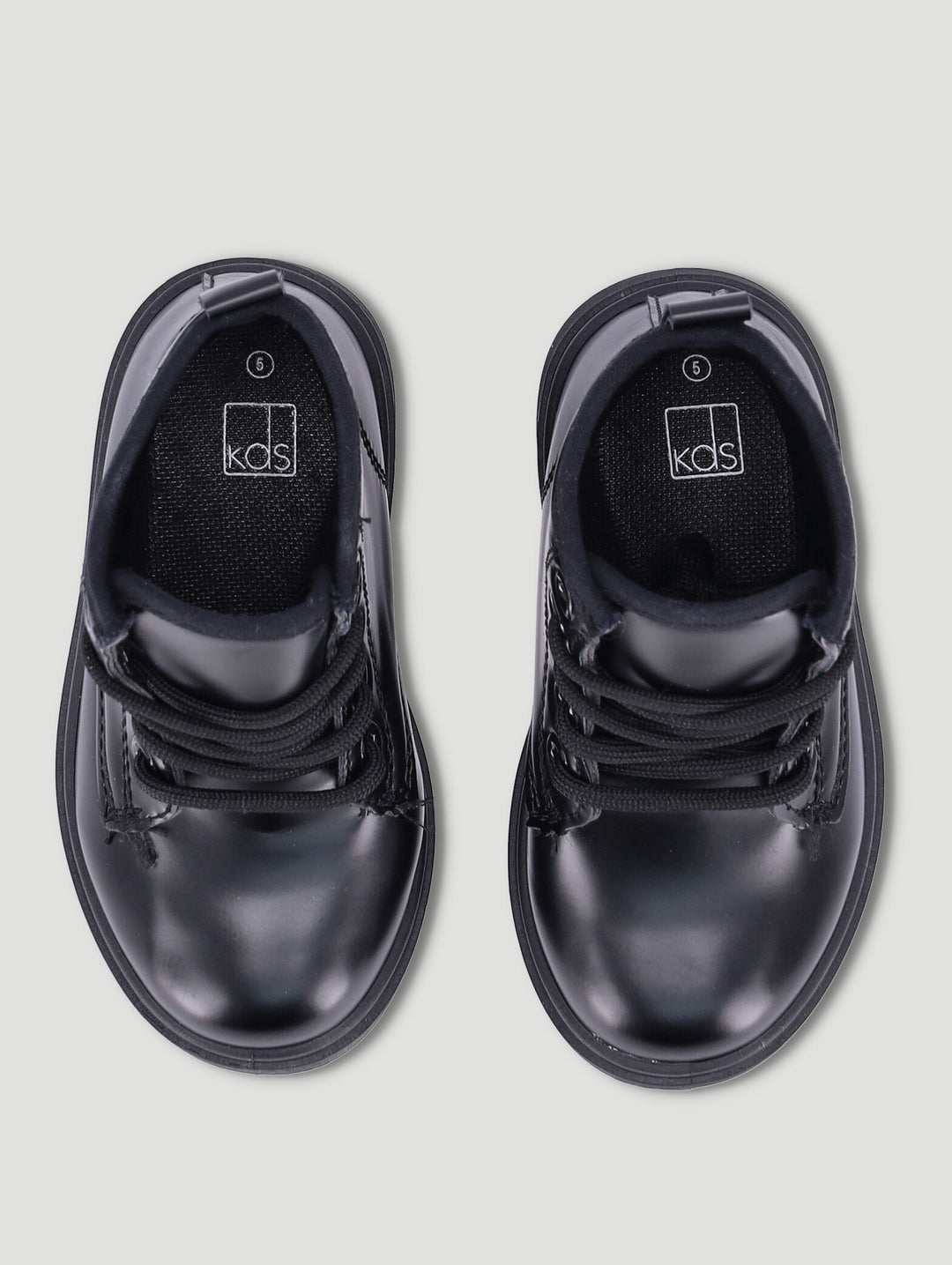 Pre-Boys Lace Up Boot - Black