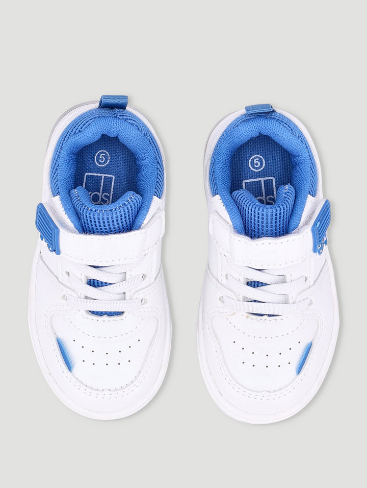 Pre-Boys Dino Lowcut Light-Up Sneaker - White/Blue