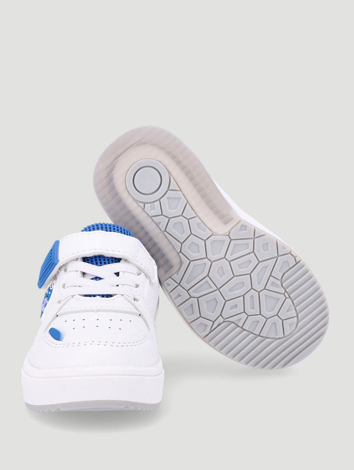 Pre-Boys Dino Lowcut Light-Up Sneaker - White/Blue