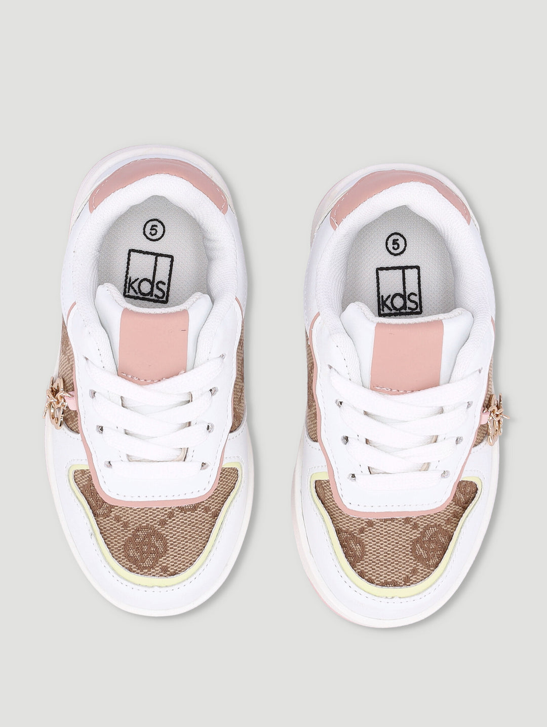 Pre-Girls Jacquard Sneaker - White