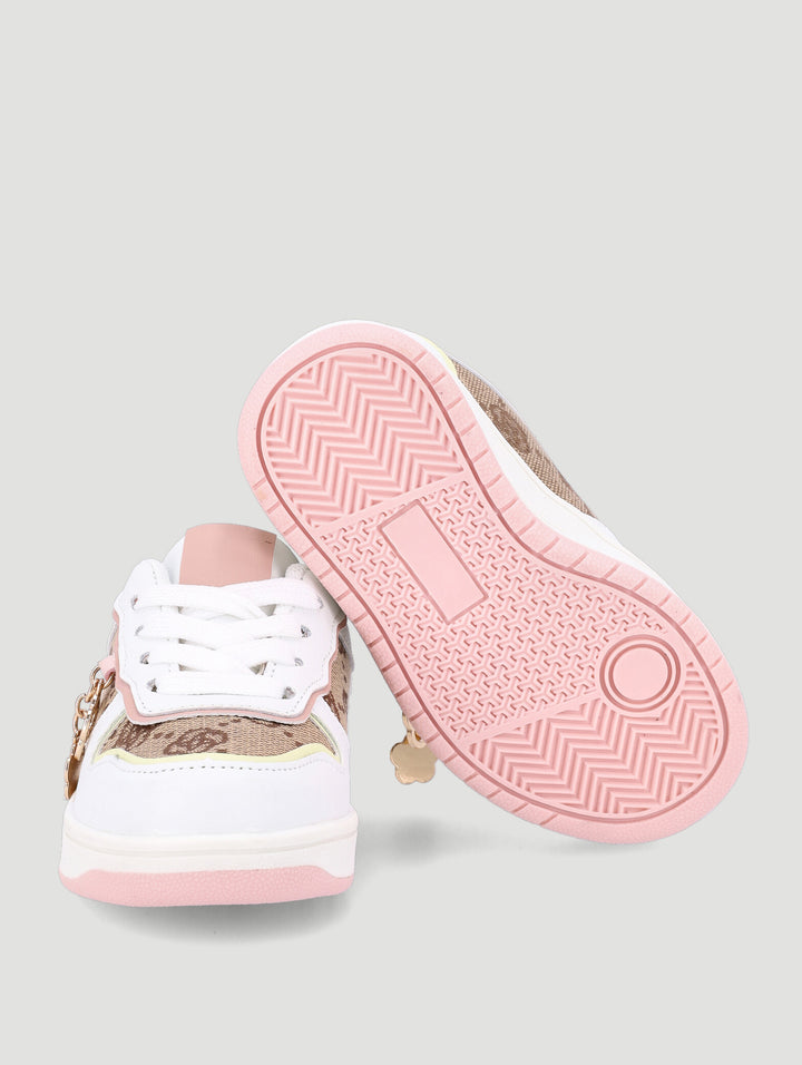 Pre-Girls Jacquard Sneaker - White