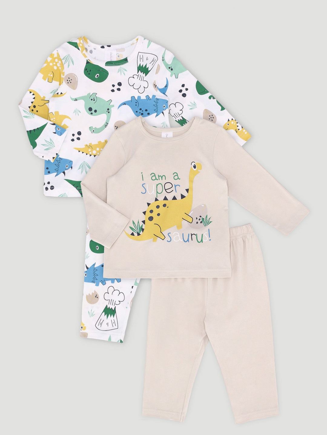 Baby Boys 2 Pack Dino Pjs