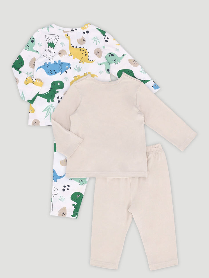Baby Boys 2 Pack Dino Pjs