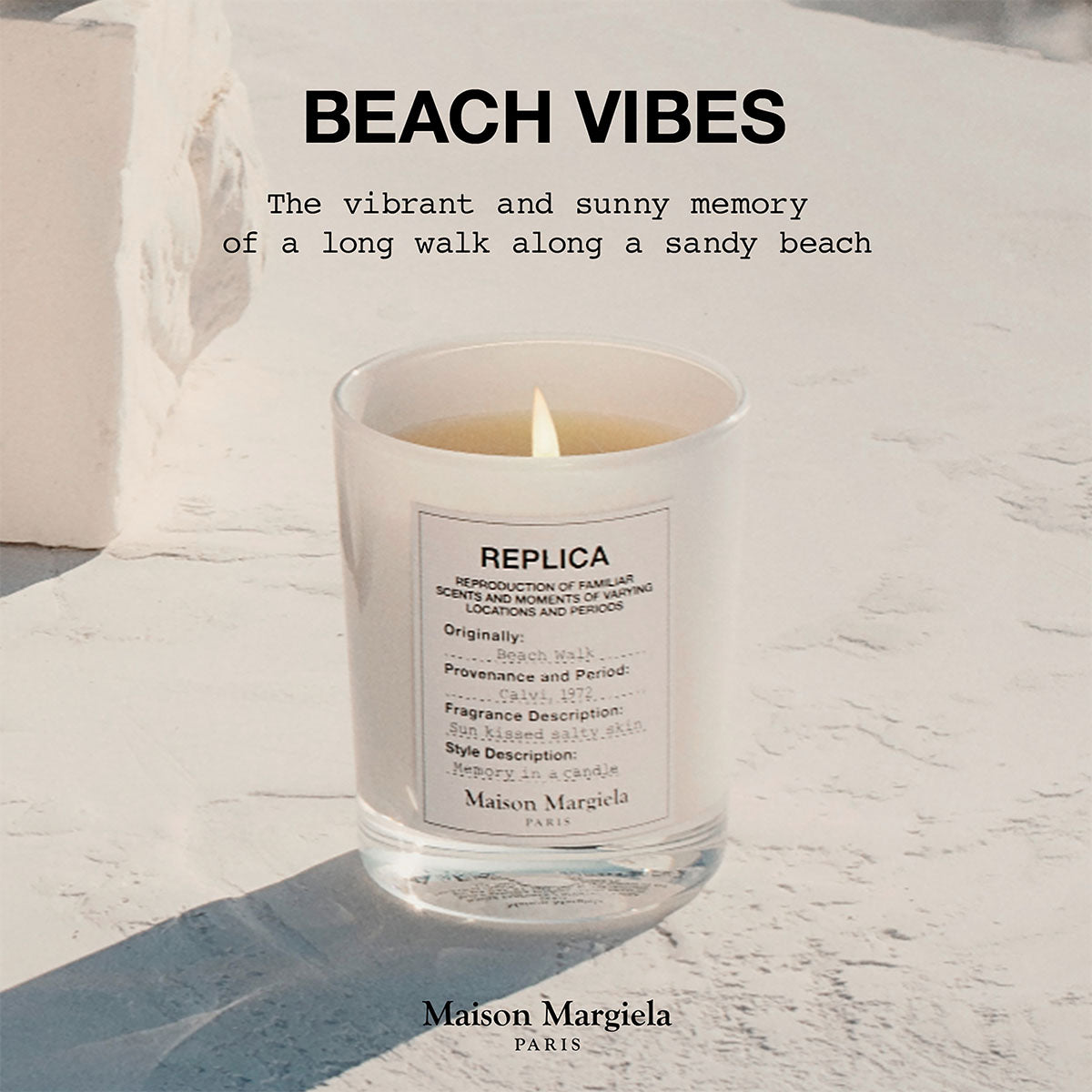 Replica Beach Vibes Scented Candle - 165g – Edgars