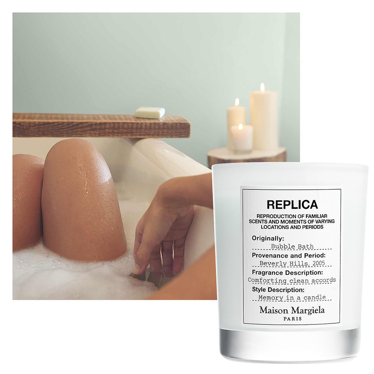 Replica Bubble Bath Scented Candle - 165g – Edgars