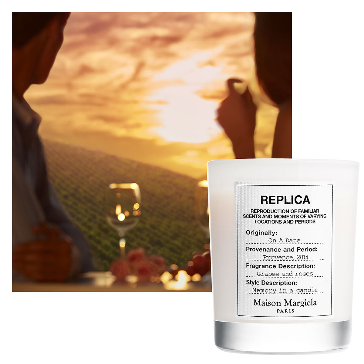 [新品]Maison Margiela キャンドル リミテッドエディション Replica On a Date Scented Candle - 165g – Edgars