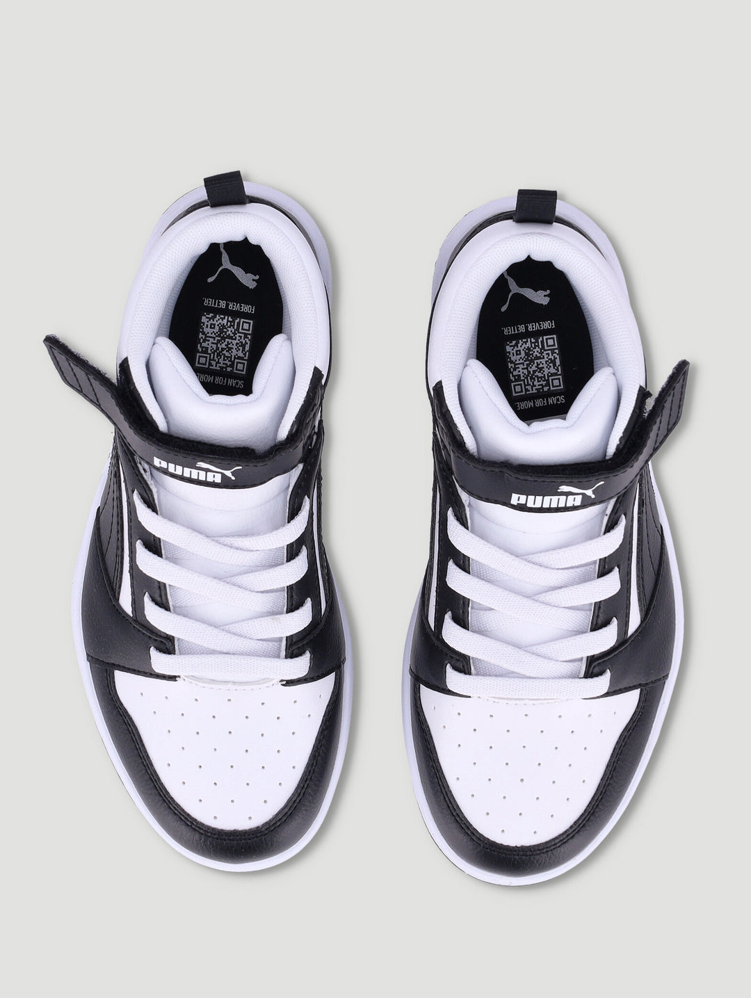 Boys Rebound V6 Mid Ac + Ps Sneaker - White