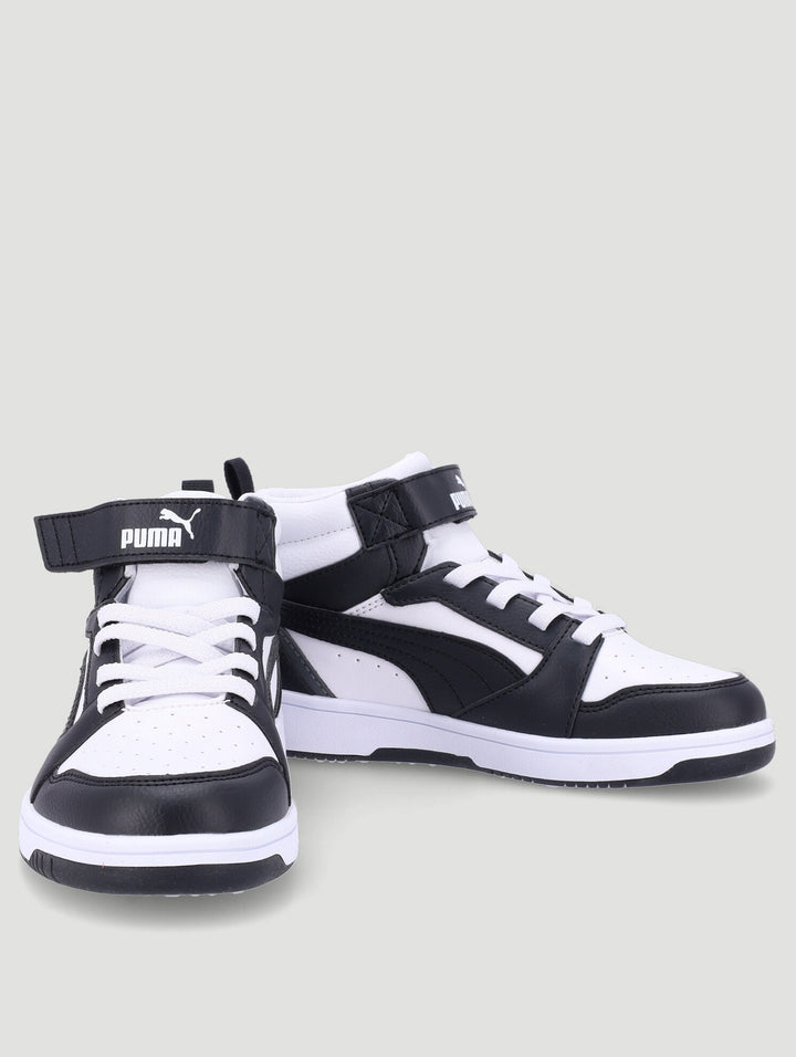 Boys Rebound V6 Mid Ac + Ps Sneaker - White