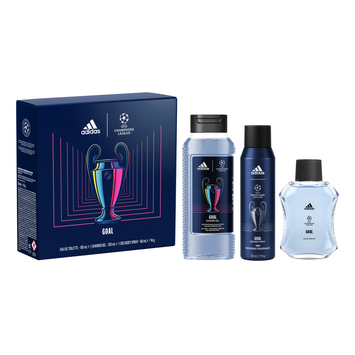 Adidas UEFA Goal Giftset including an Eau de Toilette, Shower Gel and