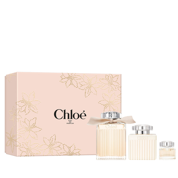 Chloé Eau de Parfum for Women and Body Lotion Trio Gift Set