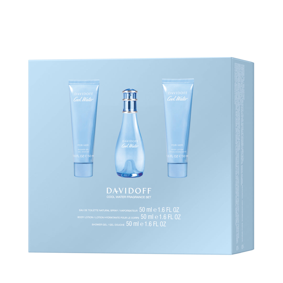 Davidoff Cool Water Eau de Toilette for Women Trio Gift Set
