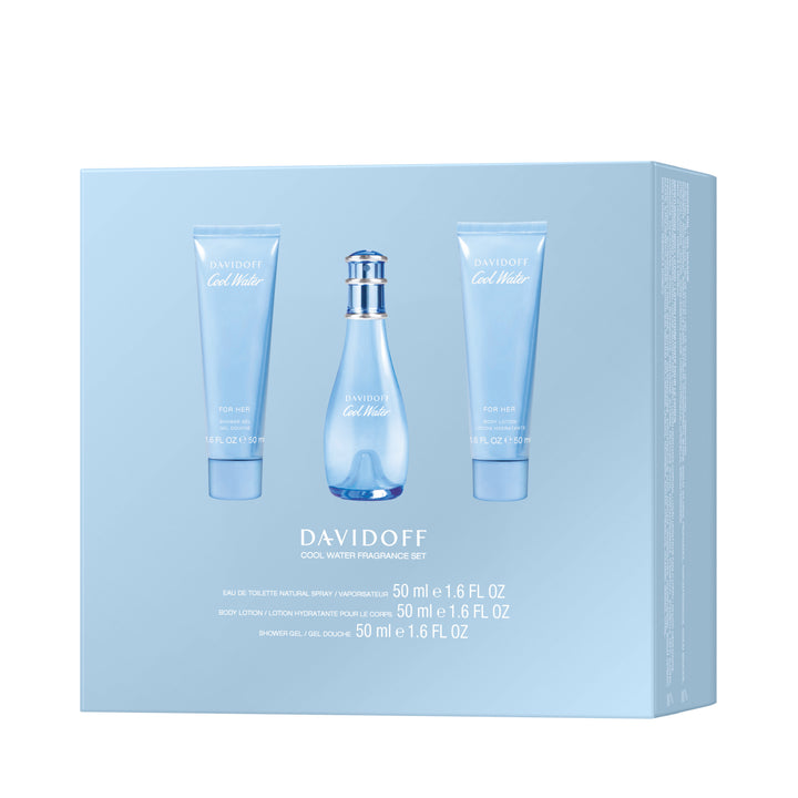 Davidoff Cool Water Eau de Toilette for Women Trio Gift Set