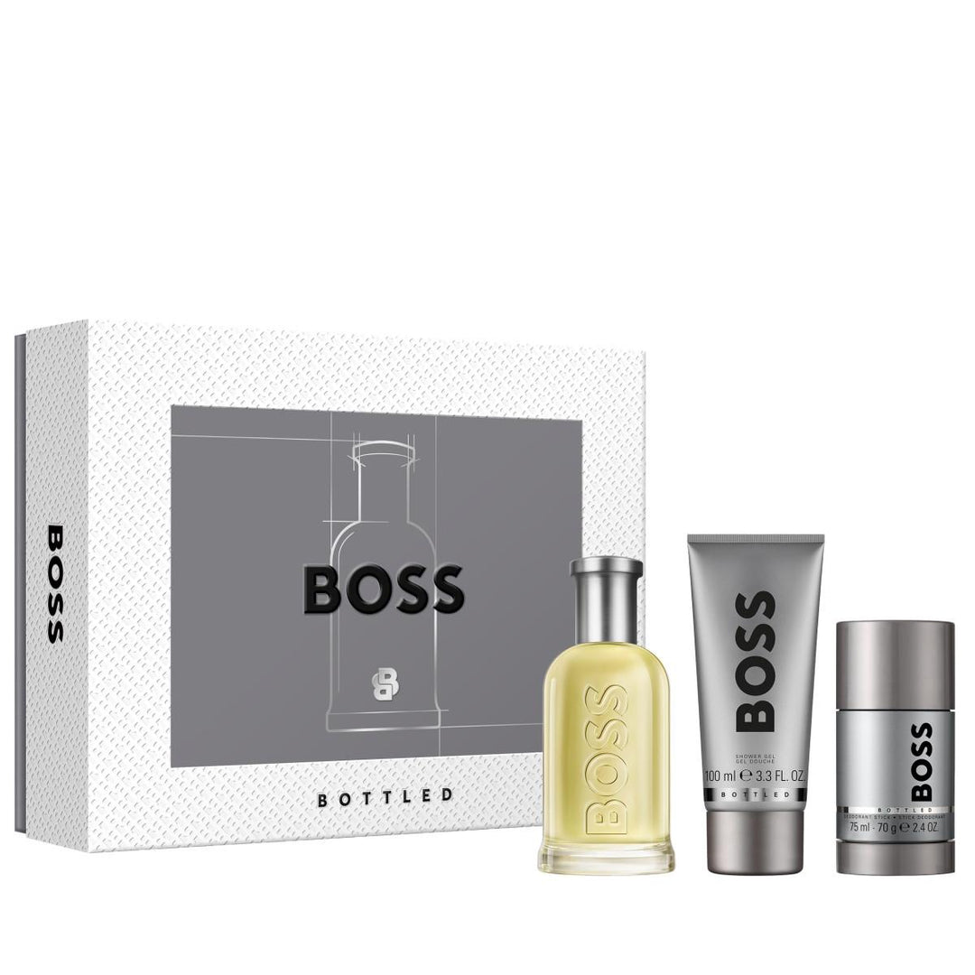 Bottled Eau de Toilette, Shower Gel, and Deodorant Stick for Men Trio Gift Set