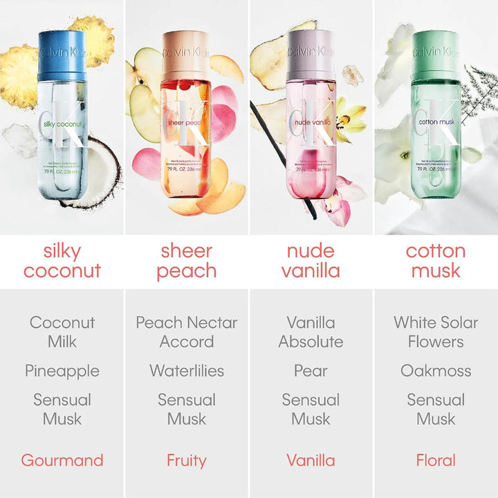 Sheer Peach Hair & Body Perfume Mist