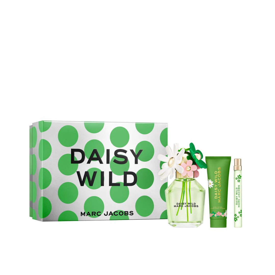 Daisy Wild Eau De Parfum for Women and Body Lotion Trio Gift Set