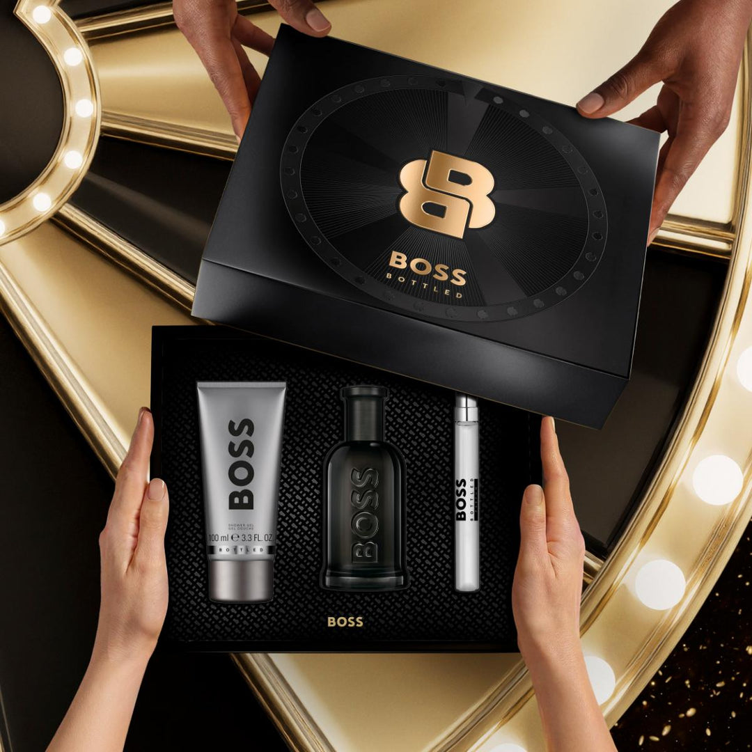 Bottled Parfum for Men and Shower Gel Trio Gift Set
