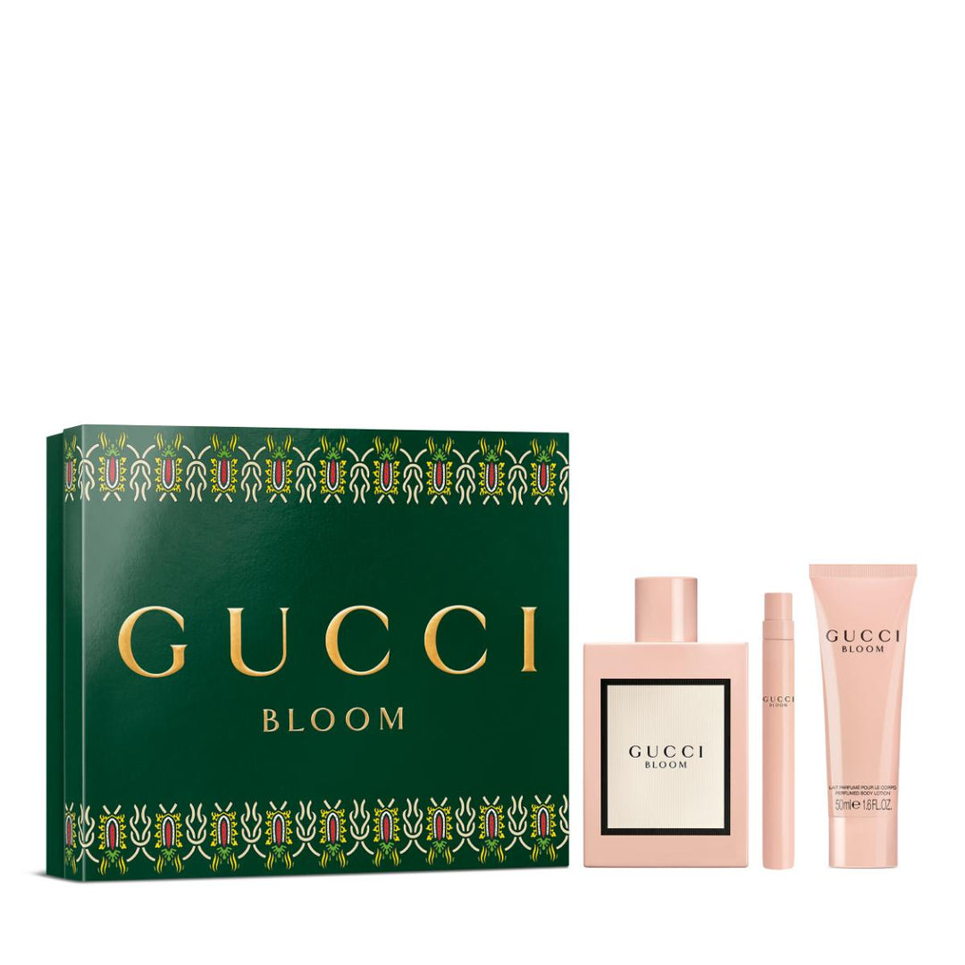 Bloom Eau de Parfum for Women and Perfumed Body Lotion Trio Gift Set