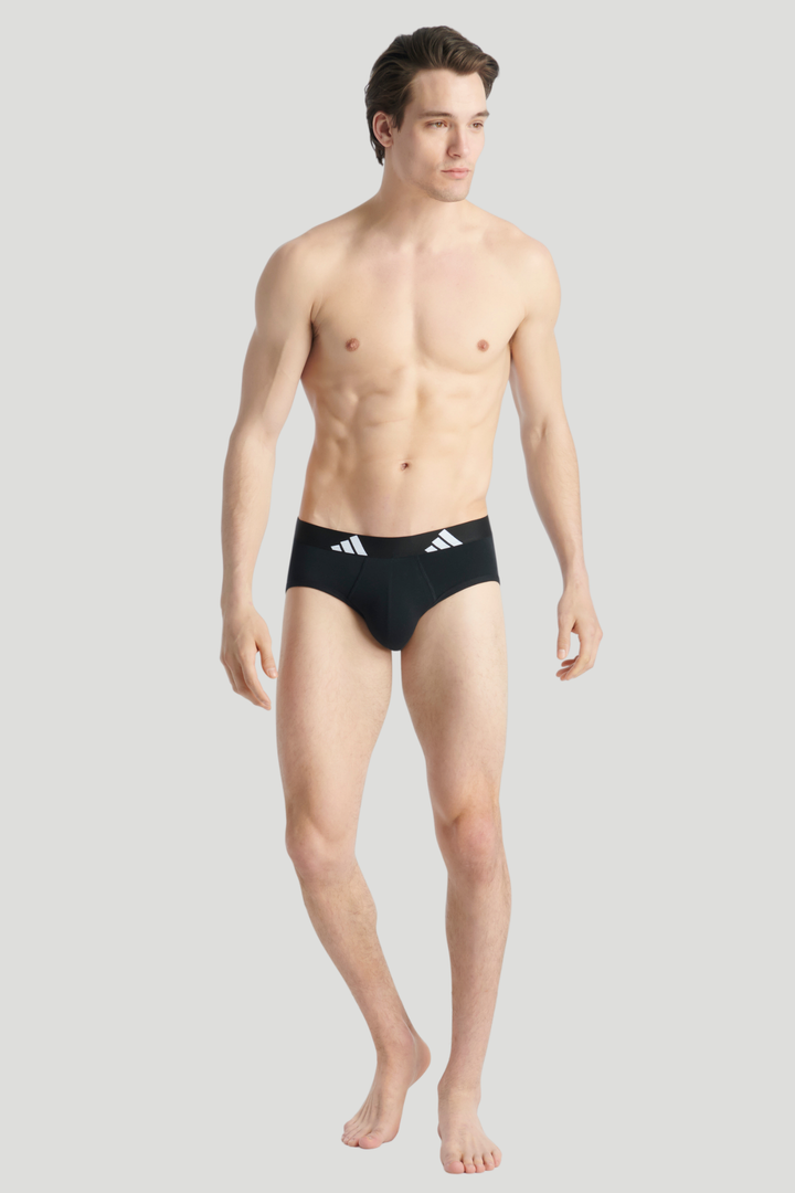 3 Pack Active Flex Cotton Brief - Black/Blue
