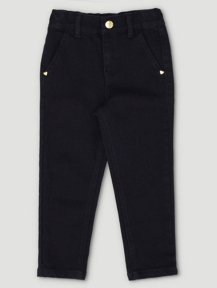 Keedo Girls Denim Skinny Jean - Black