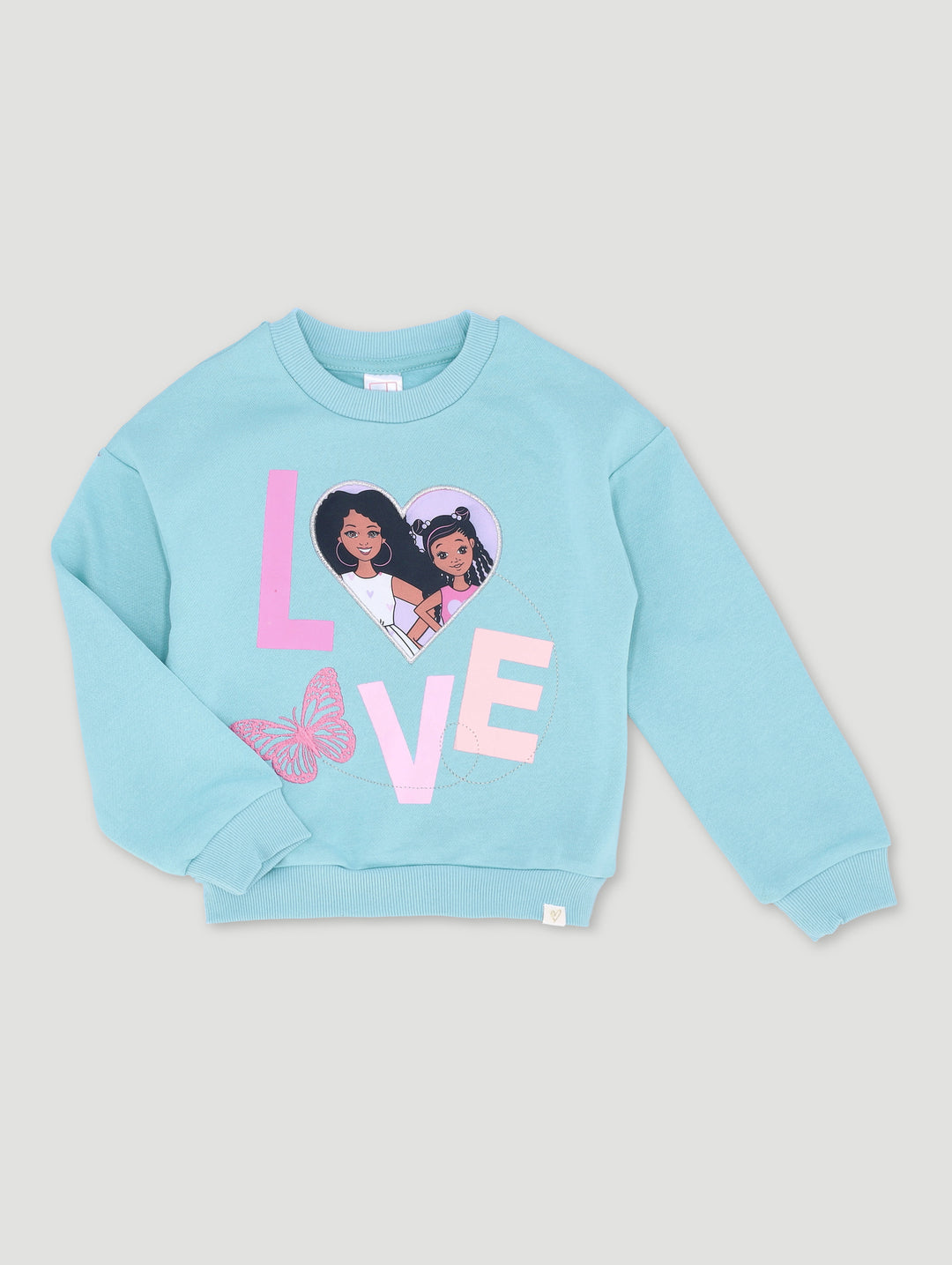 Pre-Girls Big Love Track Top - Light Blue