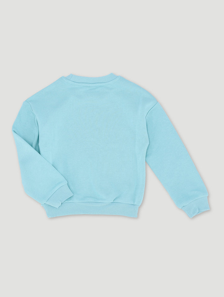 Pre-Girls Big Love Track Top - Light Blue